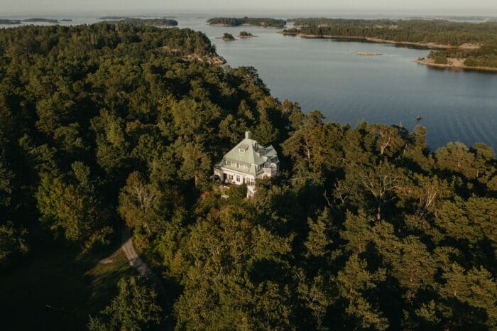 Vita Villan på Idöborg i Stockholms skärgård