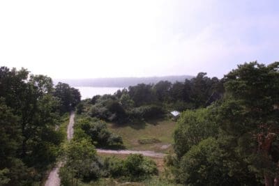 Utsikt från rum 114, vita villan idöborg