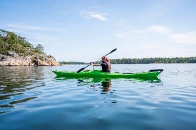 Kajakpaddling på Idöborg