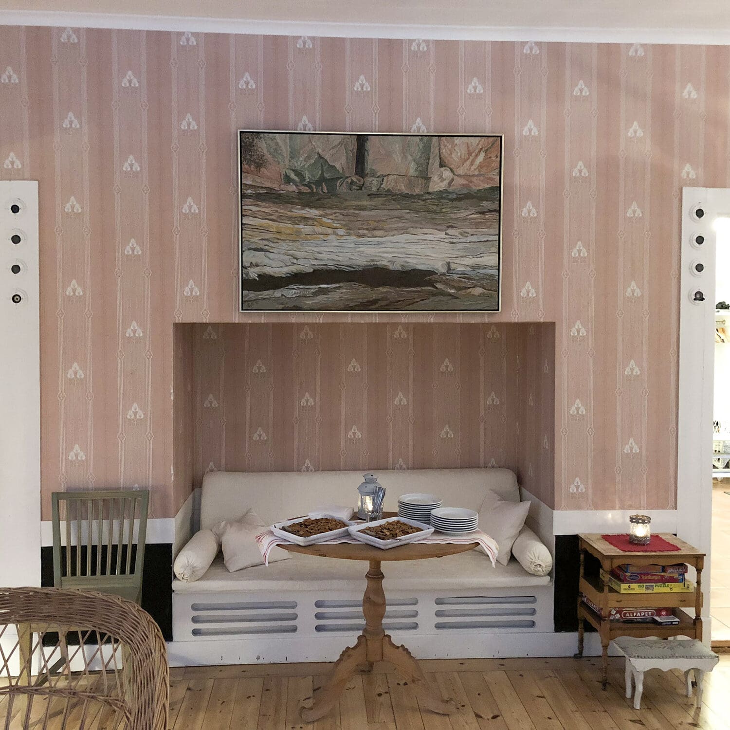 Salongen Vita villan Idöborg