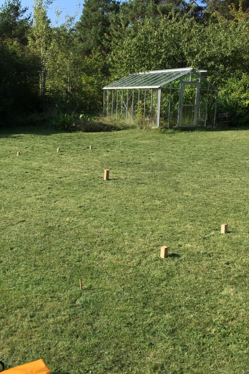 Kubb på Idöborg i Stockholms skärgård