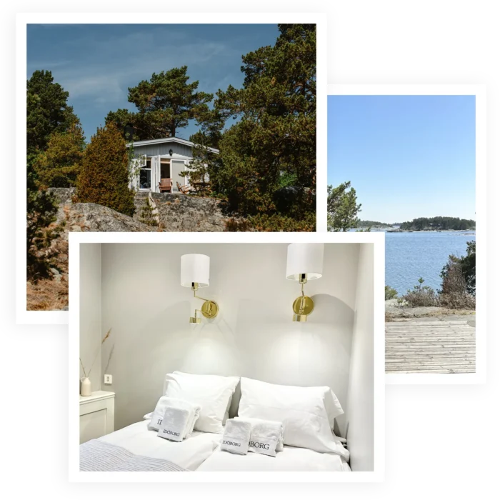 Övernatta på idöborg i stuga eller gästrum